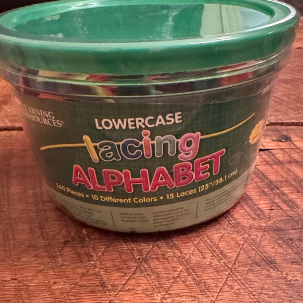 Learning Resources Lacing Alphabet Set. New, unopened